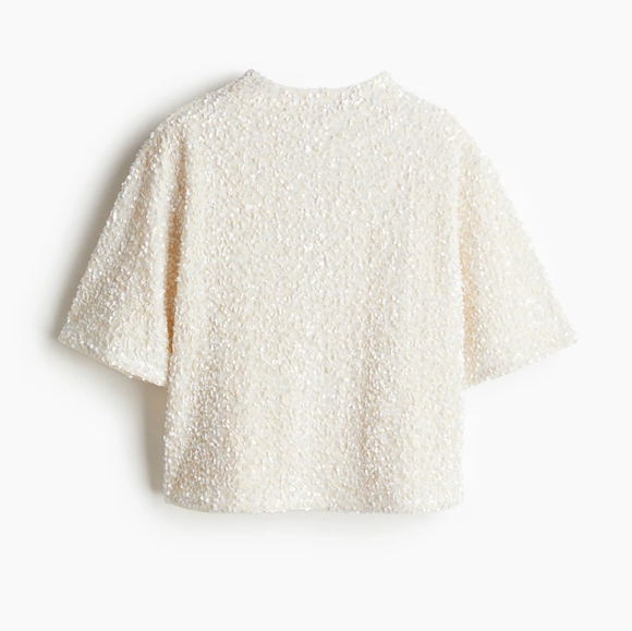 H & M NWTs Sequined Top - Picture 5 of 7